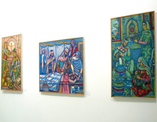 Exhibition of Temur Sadullaev pays tribute to Alisher Navoi