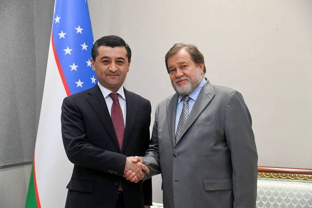 Uzbek Foreign Minister Meets Russian Ambassador at Conclusion of Diplomatic Mission