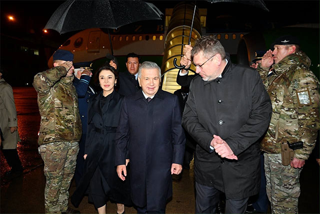 President of Uzbekistan Arrives on Official Visit to Belgium