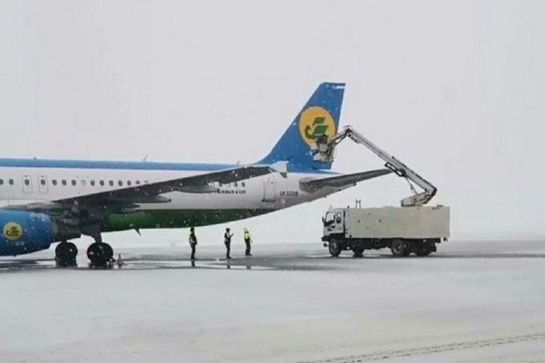The work of airports in Uzbekistan was disrupted due to bad weather