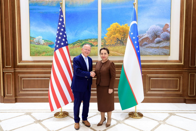 Chairperson of the Senate of Uzbekistan meets with Utah Senate President Stuart Adams
