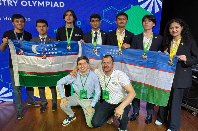 Three Uzbek students win gold at the 59th International Mendeleev Chemistry Olympiad