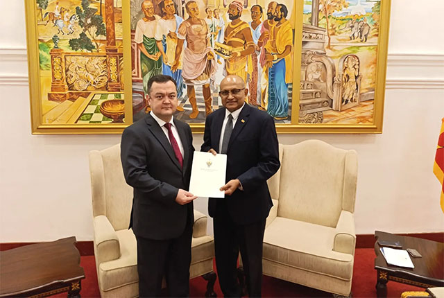 Uzbekistan’s First Ambassador to Sri Lanka Presents Copies of Credentials in Colombo