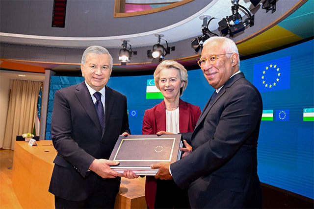 Uzbek and EU Leaders Welcome Elevation of Bilateral Relations to a New Strategic Level