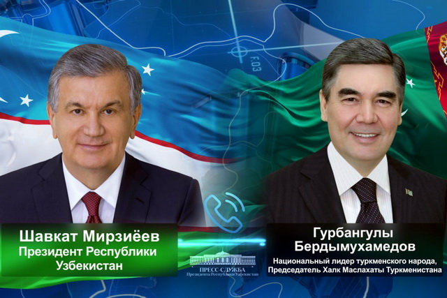 Mirziyoyev and Berdimuhamedov Discuss Expanding Bilateral Ties