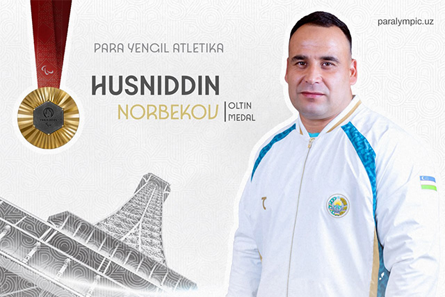 Khusniddin Norbekov becomes three-time Paralympic champion