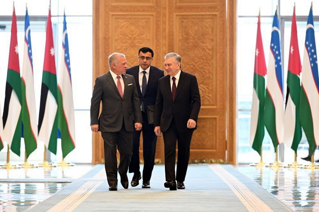 Official Meeting Held in Samarkand Between President of Uzbekistan and King of Jordan