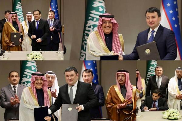 Uzbekistan and Saudi Arabia signed documents for US$6.4 billion.