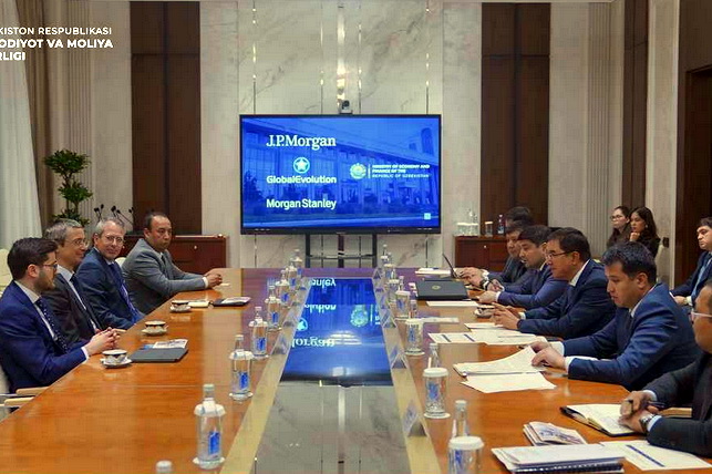 JP Morgan, Morgan Stanley va Global Evolution vakillari bilan uchrashuv o‘tkazildi