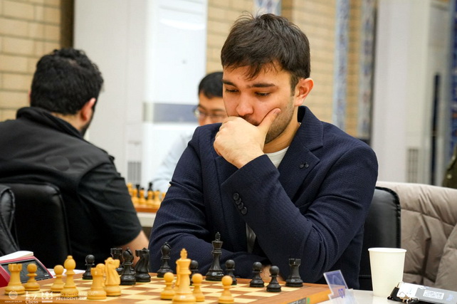 Nodirbek Yakubboev wins the Challengers tournament at a chess festival in the Czech Republic.
