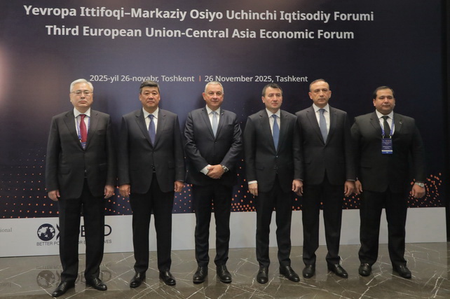 Toshkentda 3-Yevropa Ittifoqi-Markaziy Osiyo iqtisodiy forumi bo'lib o'tdi