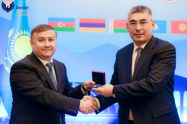 Sherzod Qudbiyev awarded for contributions to tax administration development in Kazakhstan