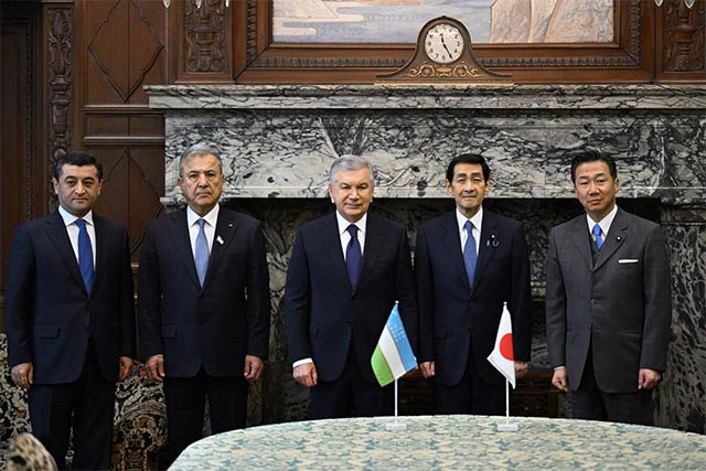 Mirziyoyev Discusses Development of Interparliamentary Ties with Head of Japan’s House of Councillors