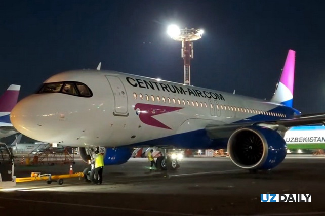 Centrum Air янги Airbus A320 самолётини қабул қилди — авиапаркдаги ўн учинчи ҳаво кемаси