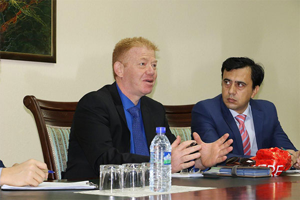First deputy ICT Minister Olimjon Umarov meets with founder of Openbucks