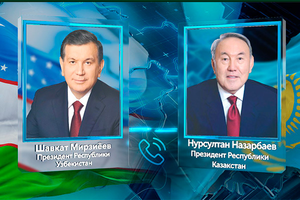 Ўзбекистон ва Қозоғистон Президентлари икки томонлама муносабатларни муҳокама қилишди
