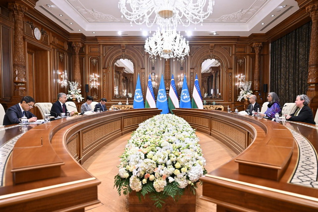 President of Uzbekistan holds meeting with UN-Habitat Executive Director